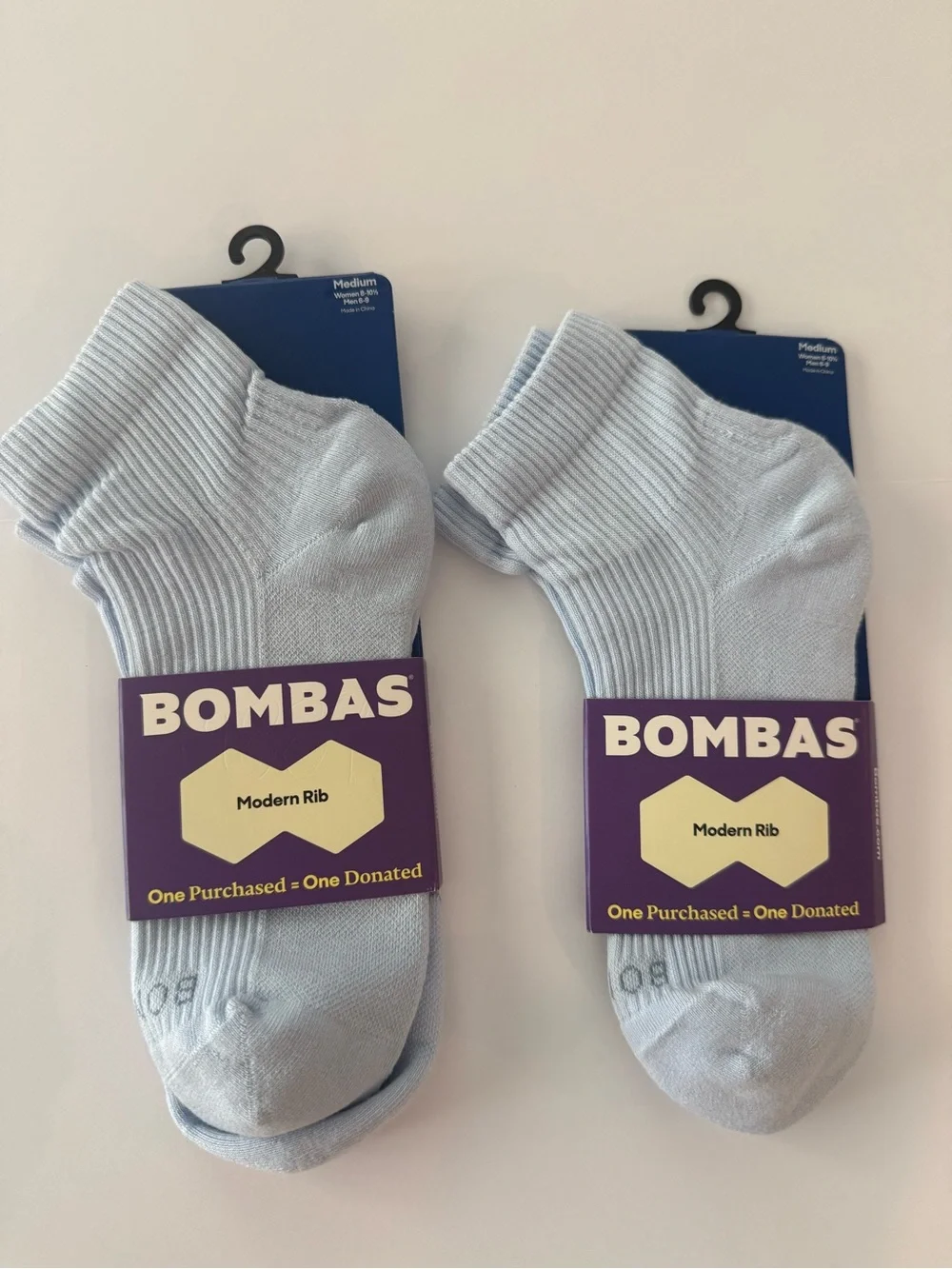 Bombas 2 pair modern rib socks